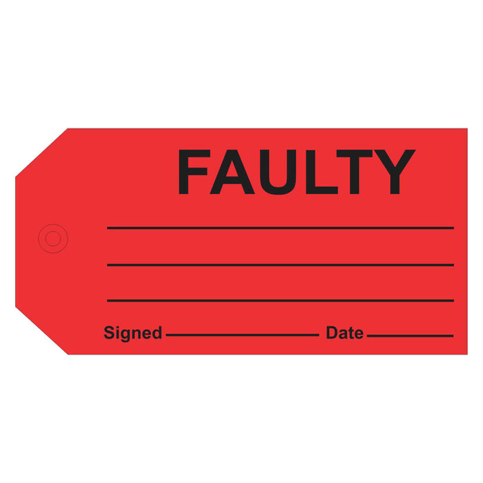 Quality Control Tags - Faulty